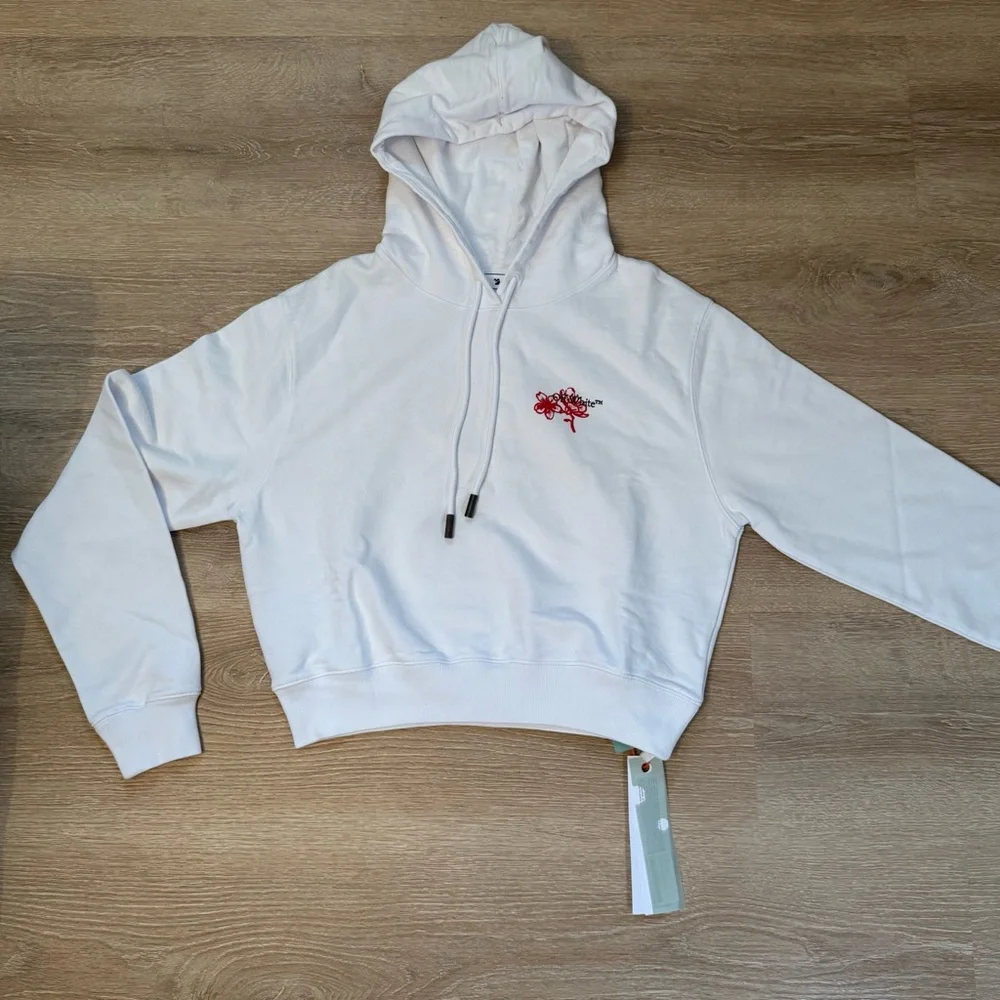 Off-White CNY Cropped Women’s Hoodie - Picture 3 of 12